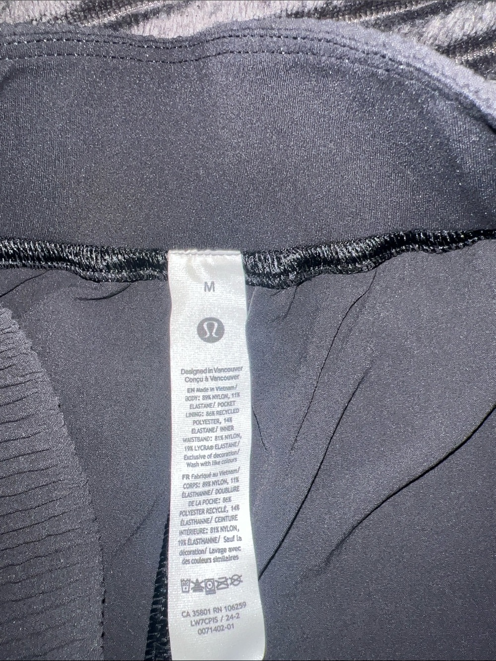 lululemon athletica Black Women's Athletic Shorts with Ribbed Waistband - Picture 5 of 6